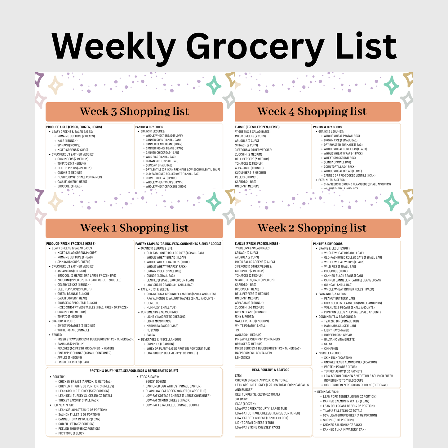 GLP-1 28-Day Meal Plan