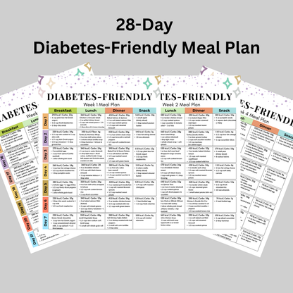 Diabetes-Friendly 28-Day Meal Plan