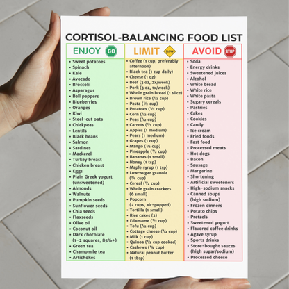 Cortisol Detox Food List