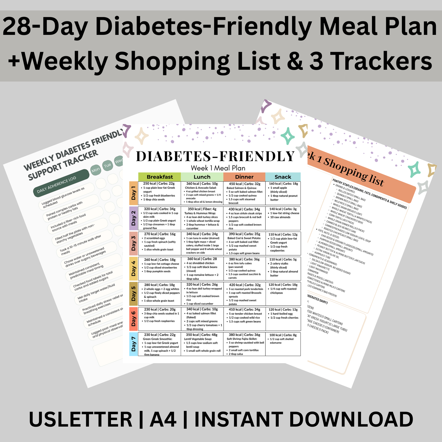 Diabetes-Friendly 28-Day Meal Plan
