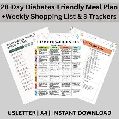 Diabetes-Friendly 28-Day Meal Plan