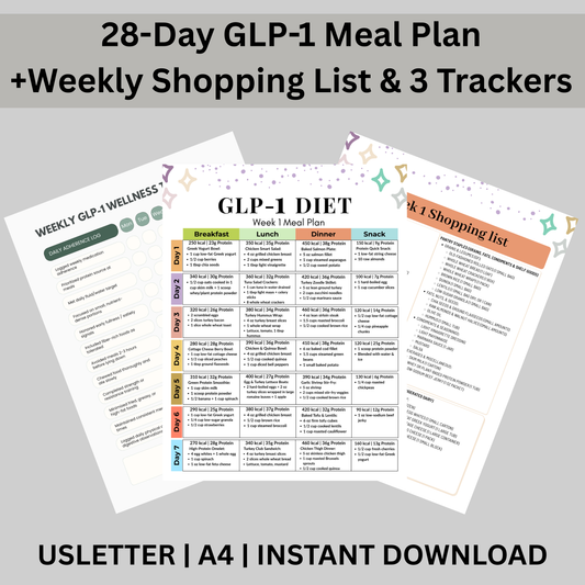 GLP-1 28-Day Meal Plan