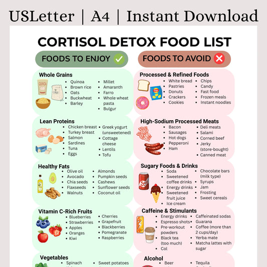 Cortisol Detox Food List