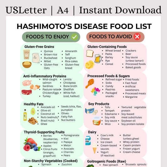 Hashimoto's Food List