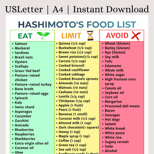 Hashimoto's Food List