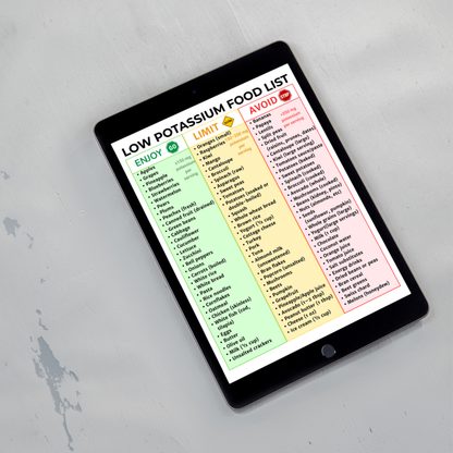 Low Potassium Food List