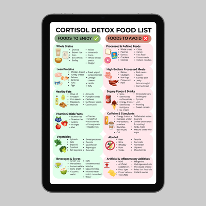 Cortisol Detox Food List