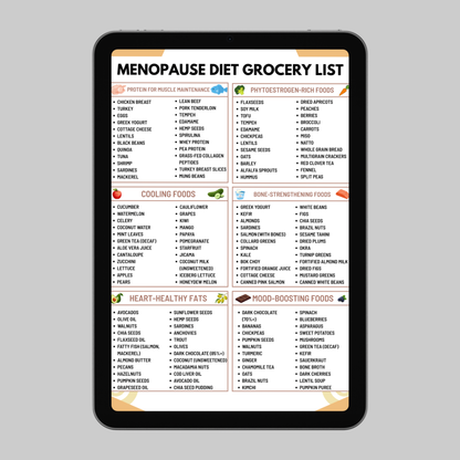 Menopause Diet Grocery List
