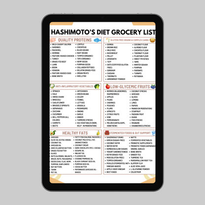 Hashimoto's Diet Grocery List