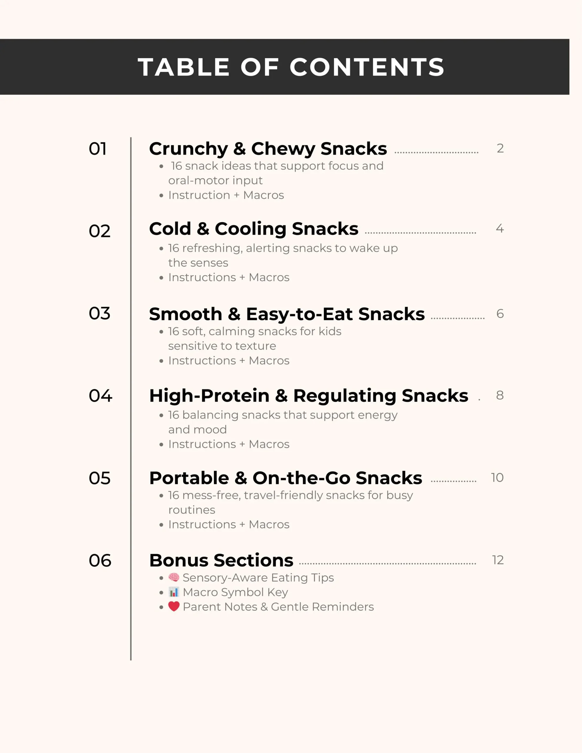 Sensory Snack Guide for Kids - Image 2
